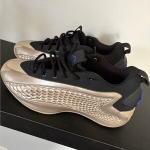 Adidas Anthony Edwards Black and Gold Athletic Shoes